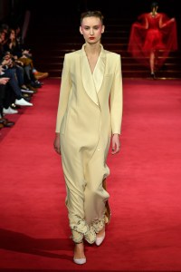 Model on the catwalk