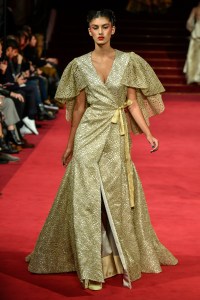 Model on the catwalk