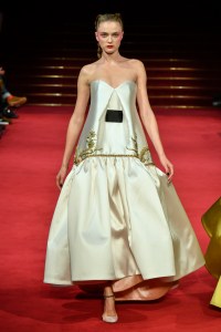 Model on the catwalk