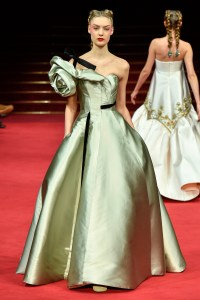 Model on the catwalk