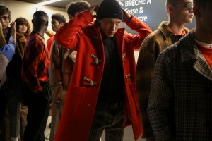 Backstage at AMI Alexandre Mattiussi Men's Fall 2018