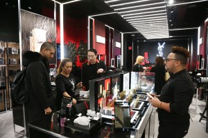 The YSL pop up shop in Soho.