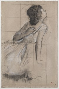 Edgar Degas – Dancer scratching her back, 1873-1876