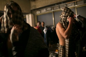 Backstage at Astrid Andersen Men's Fall 2018
