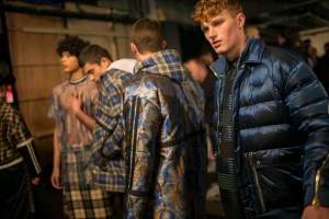 Backstage at Astrid Andersen Men's Fall 2018
