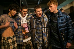 Backstage at Astrid Andersen Men's Fall 2018