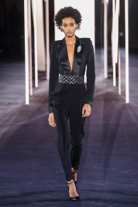 Model on the catwalk