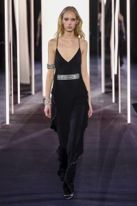 Model on the catwalk