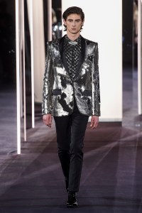 Model on the catwalk
