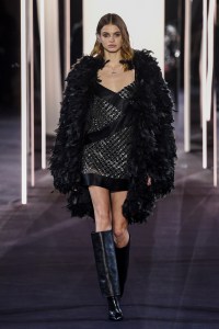 Model on the catwalk