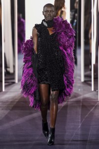 Model on the catwalk