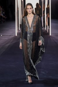 Model on the catwalk