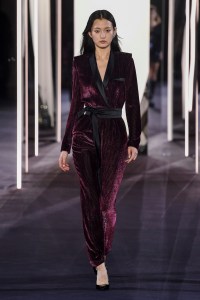 Model on the catwalk