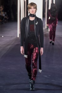 Model on the catwalk