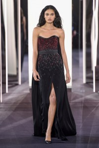 Model on the catwalk