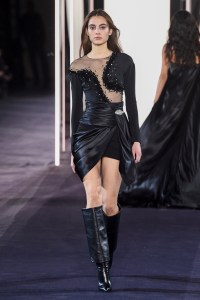 Model on the catwalk