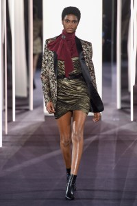 Model on the catwalk