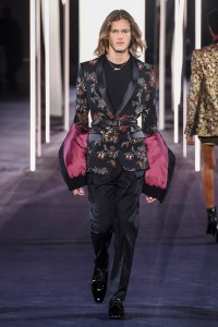 Model on the catwalk