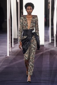 Model on the catwalk