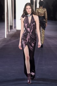 Model on the catwalk