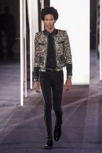 Model on the catwalk