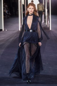 Model on the catwalk