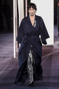 Model on the catwalk