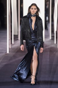 Model on the catwalk