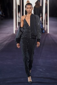 Model on the catwalk