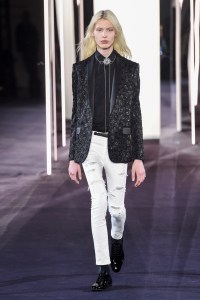 Model on the catwalk