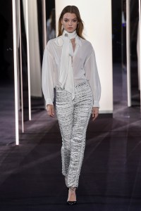 Model on the catwalk