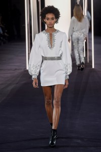 Model on the catwalk