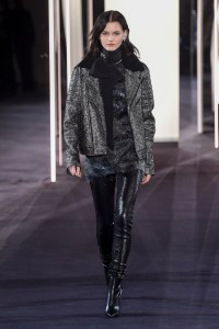 Model on the catwalk
