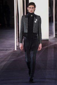 Model on the catwalk