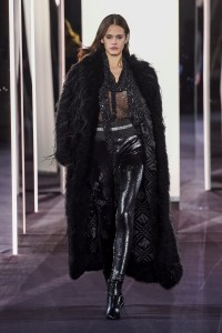 Model on the catwalk