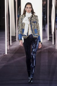 Model on the catwalk