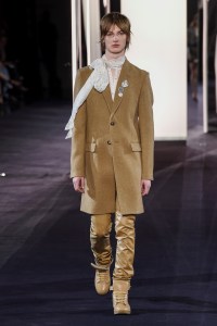 Model on the catwalk