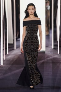 Model on the catwalk
