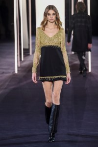 Model on the catwalk