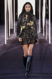 Model on the catwalk