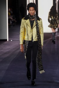 Model on the catwalk