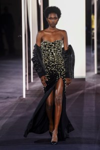 Model on the catwalk