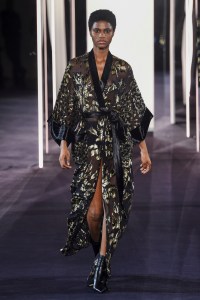 Model on the catwalk