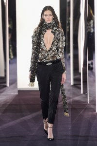 Model on the catwalk