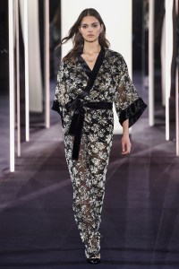 Model on the catwalk