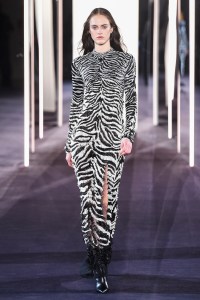 Model on the catwalk