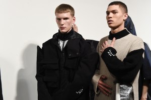 Backstage at A-Cold-Wall Men's Fall 2018