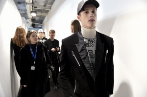 Backstage at Blood Brother Men's Fall 2018