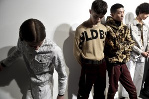 Backstage at Blood Brother Men's Fall 2018