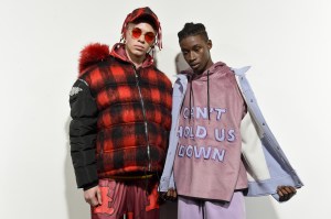 Backstage at Bobby Abley Men's Fall 2018